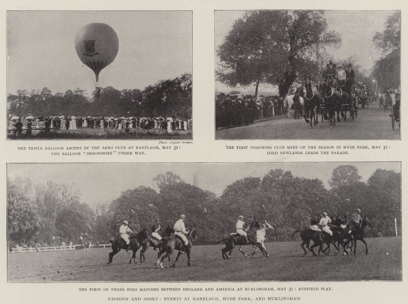Mode en Sport, Evenementen in Ranelagh, Hyde Park en Hurlingham door English Photographer