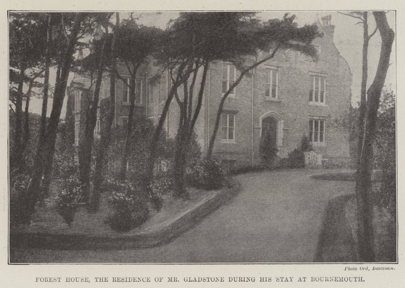Forest House, de residentie van Mr Gladstone tijdens zijn verblijf in Bournemouth door English Photographer