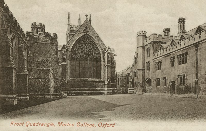 Front Quad, Merton College, Oxford, Oxfordshire door English Photographer