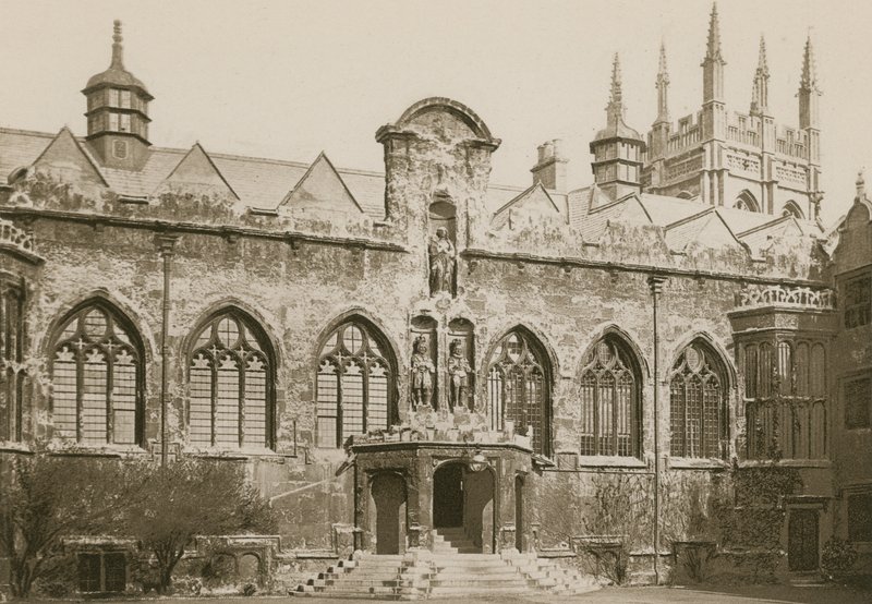 Voorplein, Oriel College, Oxford door English Photographer