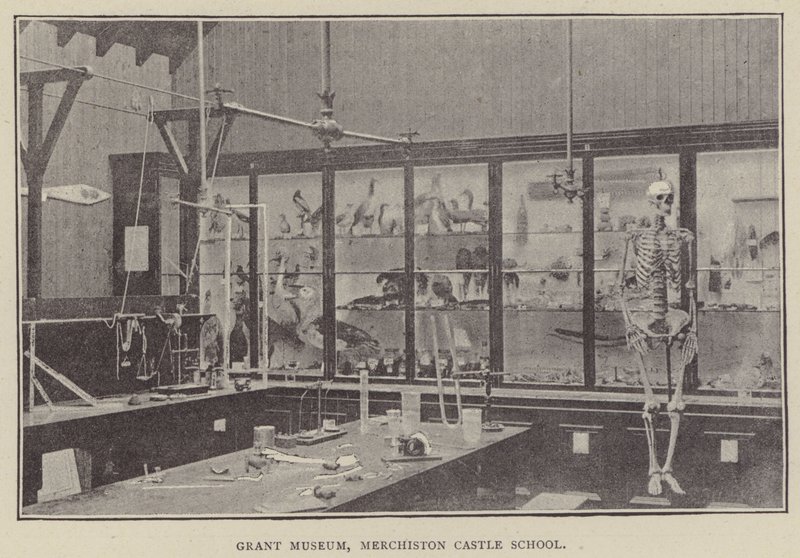 Grant Museum, Merchiston Castle School (gravure) door English Photographer