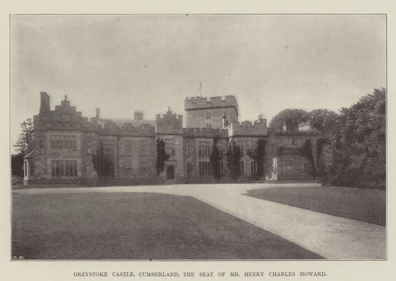 Greystoke Kasteel, Cumberland, de Residentie van Mr. Henry Charles Howard door English Photographer