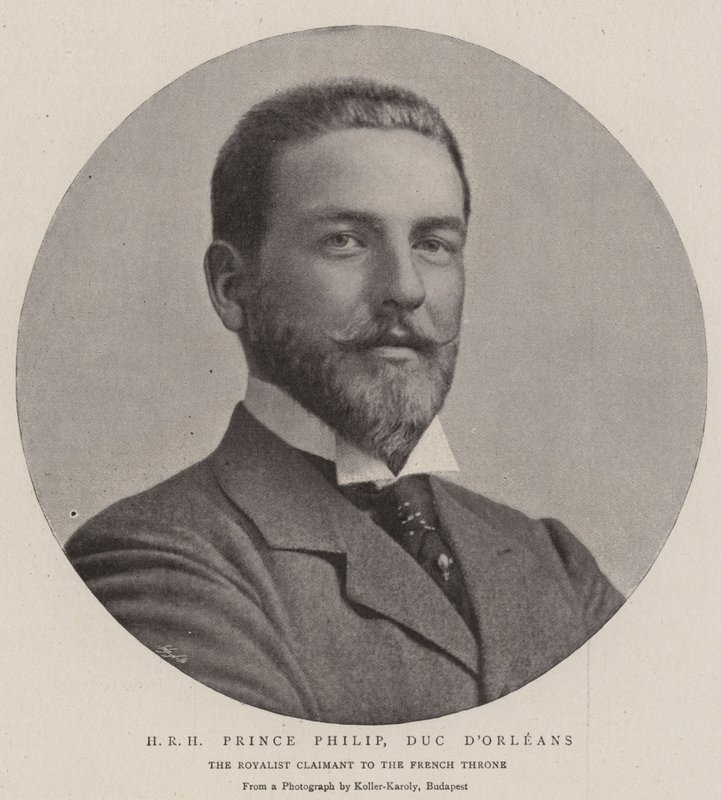 ZKH prins Philip, hertog van Orleans door English Photographer