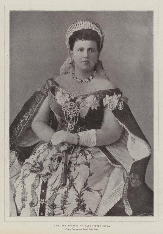 HRH de hertogin van Saksen-Coburg-Gotha door English Photographer