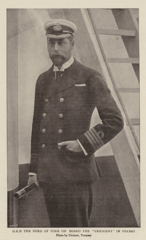 HRH de Hertog van York aan Boord van de Crescent in Torbay door English Photographer