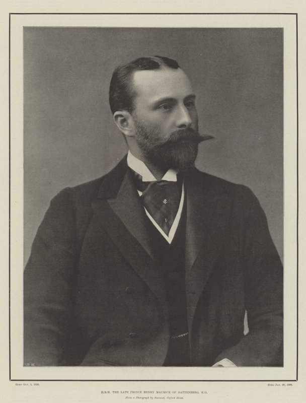 ZKH de overleden Prins Hendrik Maurice van Battenberg, KG door English Photographer