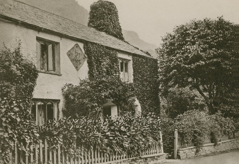 Cottage van Hartley Coleridge, Grasmere door English Photographer