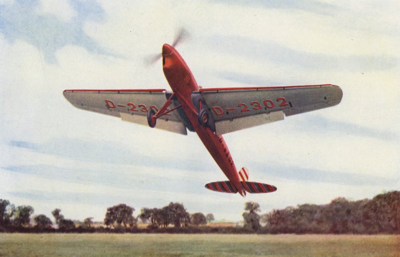 Heinkel Vliegtuig met sleuven en kleppen door English Photographer