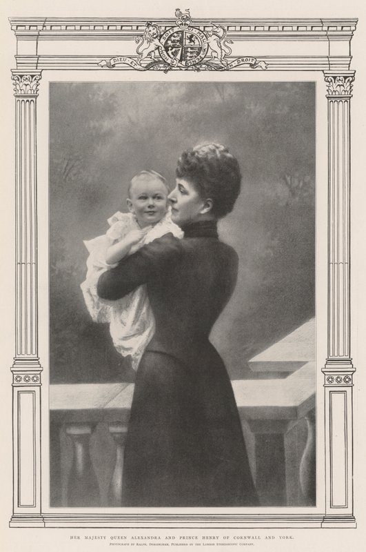 Hare Majesteit Koningin Alexandra en Prins Hendrik van Cornwall en York door English Photographer