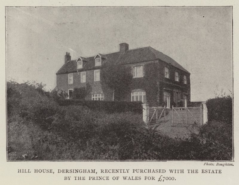 Hill House, Dersingham, onlangs gekocht met het Landgoed door de Prins van Wales voor £7000 door English Photographer