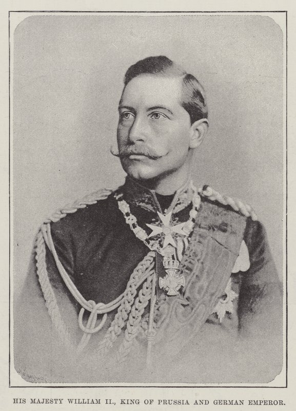 Zijne Majesteit Willem II, koning van Pruisen en Duitse keizer door English Photographer