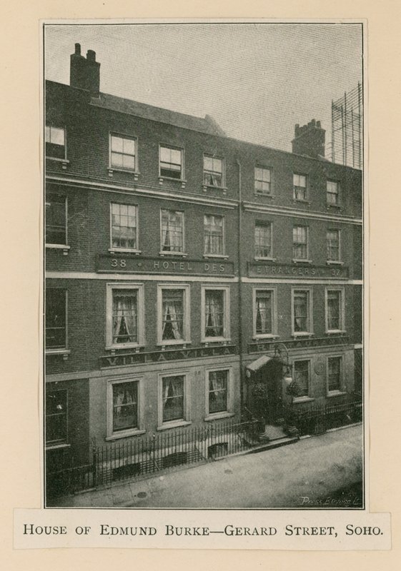Huis van Edmund Burke, 37 Gerrard Street door English Photographer