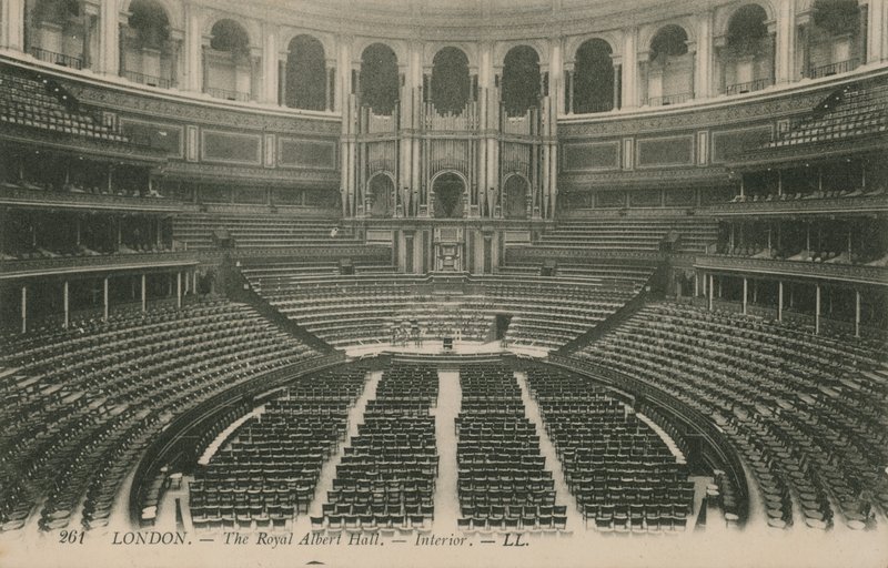 Interieur van de Royal Albert Hall, Londen door English Photographer