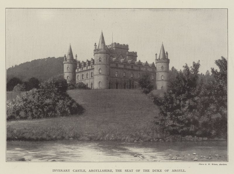 Inverary Kasteel, Argyllshire, de Residentie van de Hertog van Argyll door English Photographer