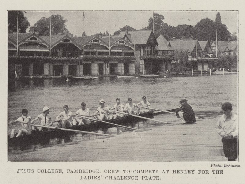 Jesus College, Cambridge, Bemanning om te strijden bij Henley voor de Ladies Challenge Plate door English Photographer