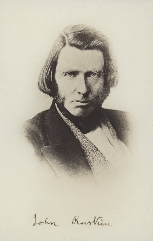 John Ruskin (1819-1900), Engelse schrijver, kunstcriticus, kunstenaar en sociaal denker door English Photographer