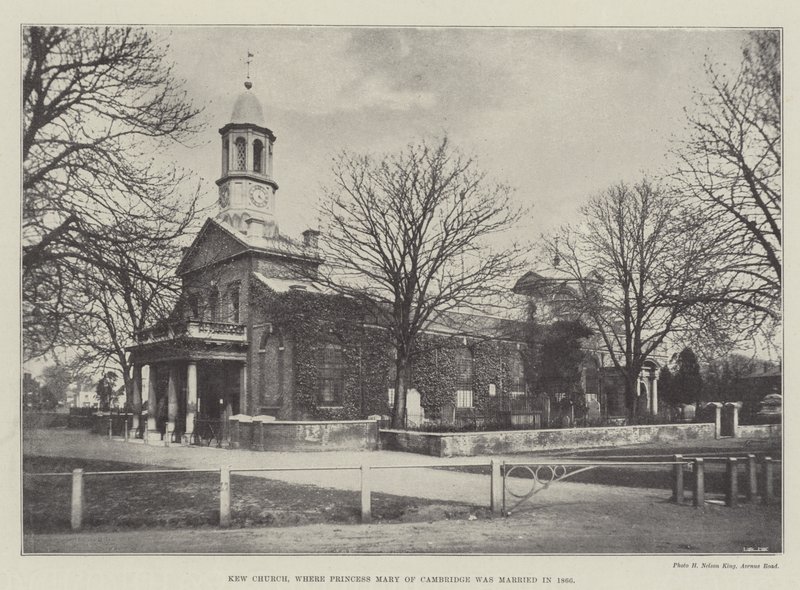 Kew Kerk, waar prinses Mary van Cambridge trouwde in 1866 door English Photographer