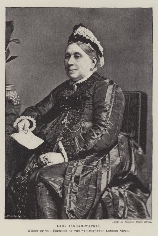 Lady Ingram-Watkin, weduwe van de oprichter van de Illustrated London News door English Photographer