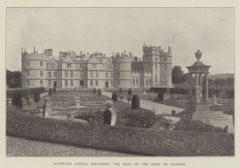 Longford Kasteel, Wiltshire, de Residentie van de Graaf van Radnor door English Photographer