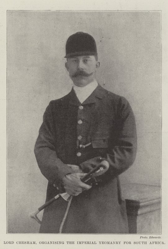 Lord Chesham, organiseert de Imperial Yeomanry voor Zuid-Afrika door English Photographer