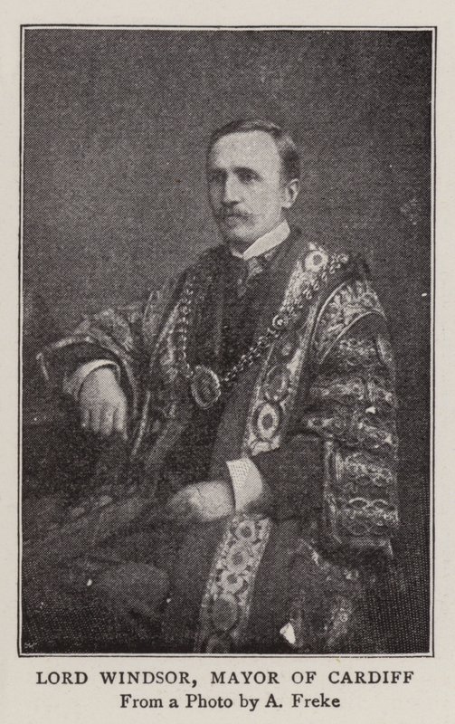 Lord Windsor, burgemeester van Cardiff door English Photographer