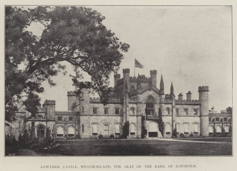 Lowther Castle, Westmorland, de zetel van de graaf van Lonsdale door English Photographer