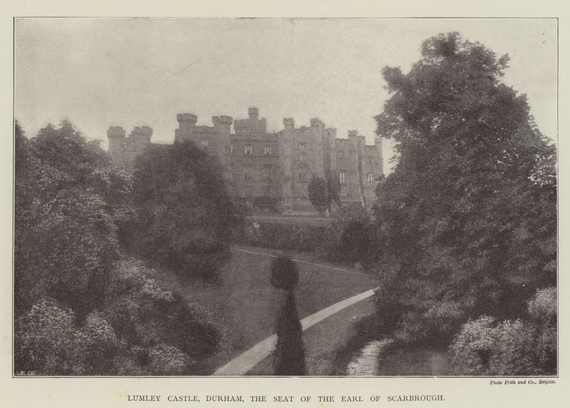 Lumley Kasteel, Durham, de Residentie van de Graaf van Scarbrough door English Photographer
