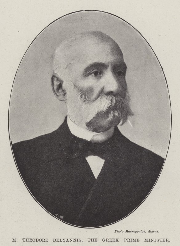 M Theodore Delyannis, de Griekse premier door English Photographer