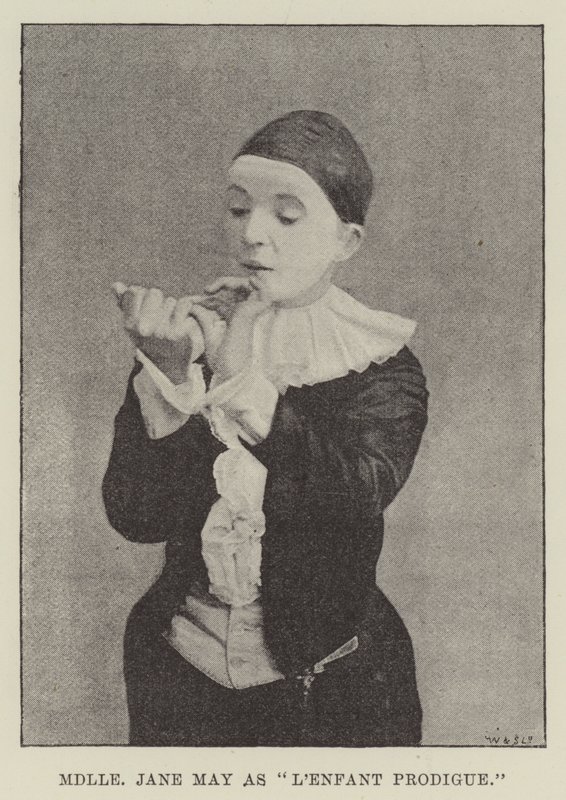 Mademoiselle Jane May als Lenfant Prodigue door English Photographer