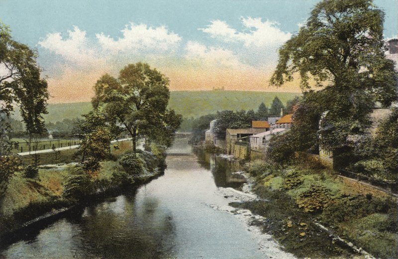 Matlock Brug, aan de Rivier Derwent door English Photographer