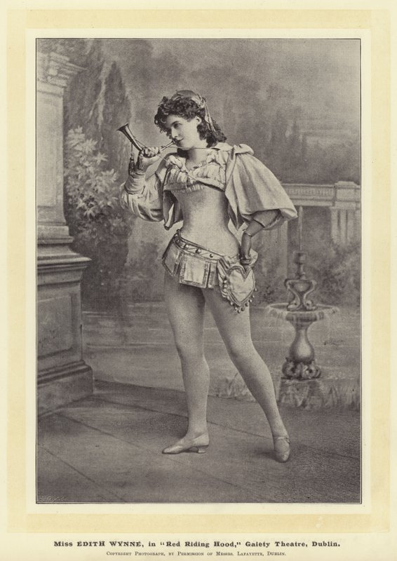 Miss Edith Wynne in Red Riding Hood, Gaiety Theatre, Dublin door English Photographer