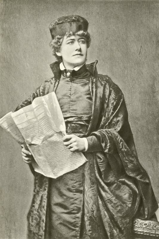 Miss Ellen Terry als Portia (gravure) door English Photographer