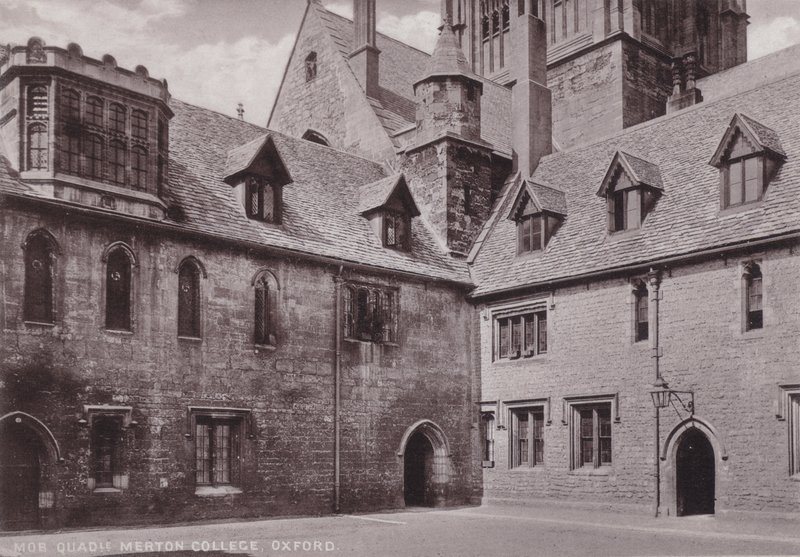 Mob Binnenplaats Merton College, Oxford door English Photographer