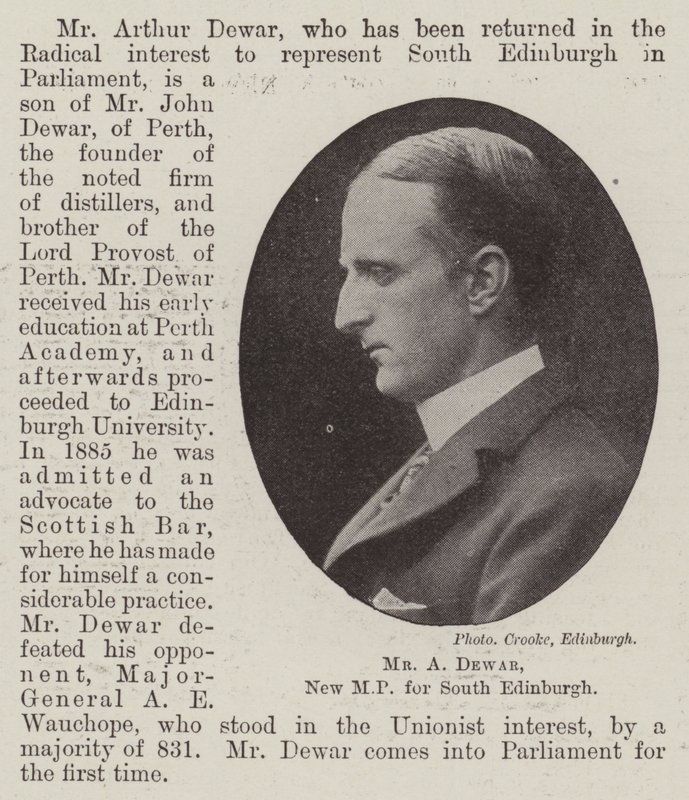 Mr A Dewar, nieuw parlementslid voor Zuid-Edinburgh door English Photographer