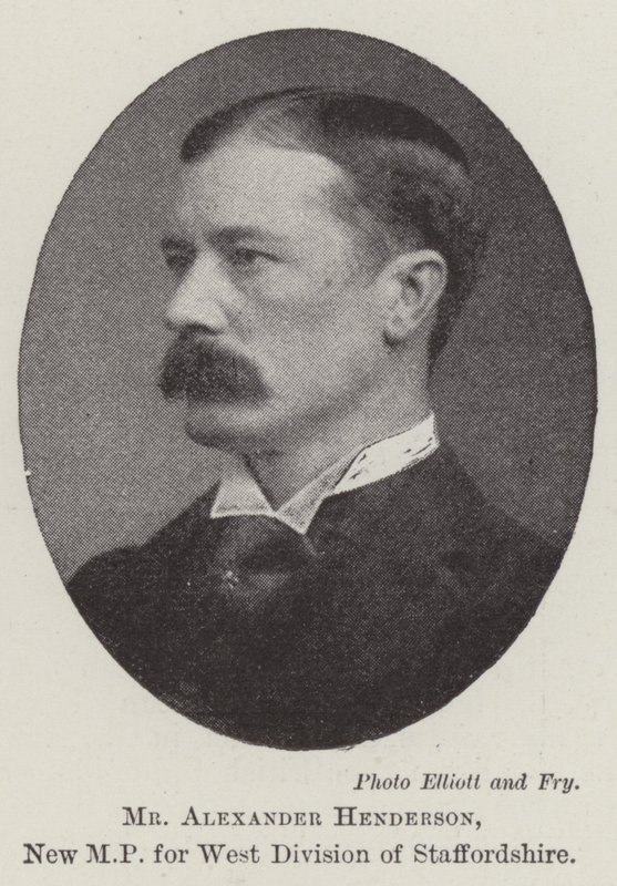 De heer Alexander Henderson, nieuw parlementslid voor West Division van Staffordshire door English Photographer