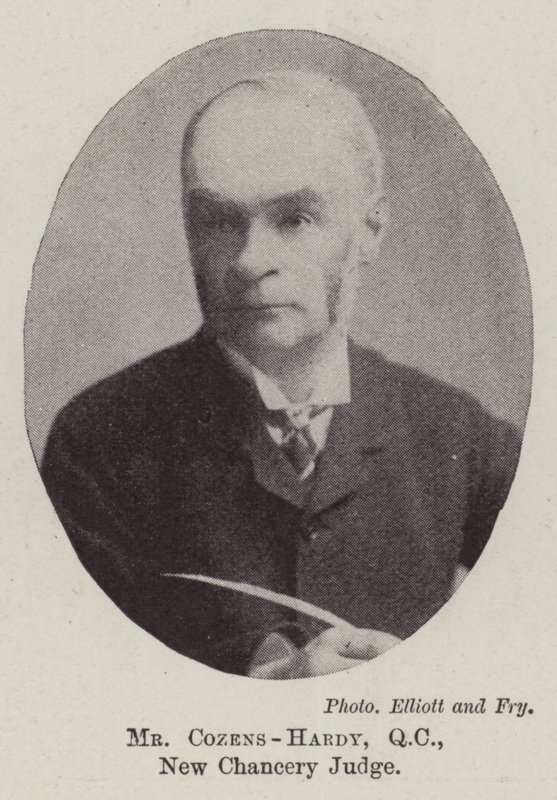 Mr Cozens-Hardy, QC, nieuwe kanselierrechter door English Photographer
