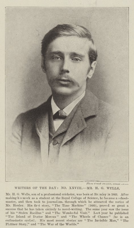 De heer H G Wells door English Photographer