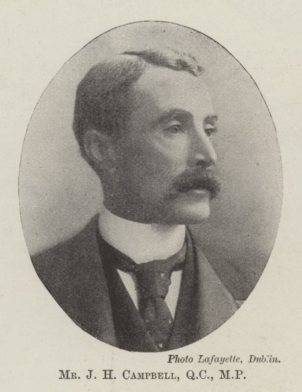 De heer J H Campbell, QC, MP door English Photographer