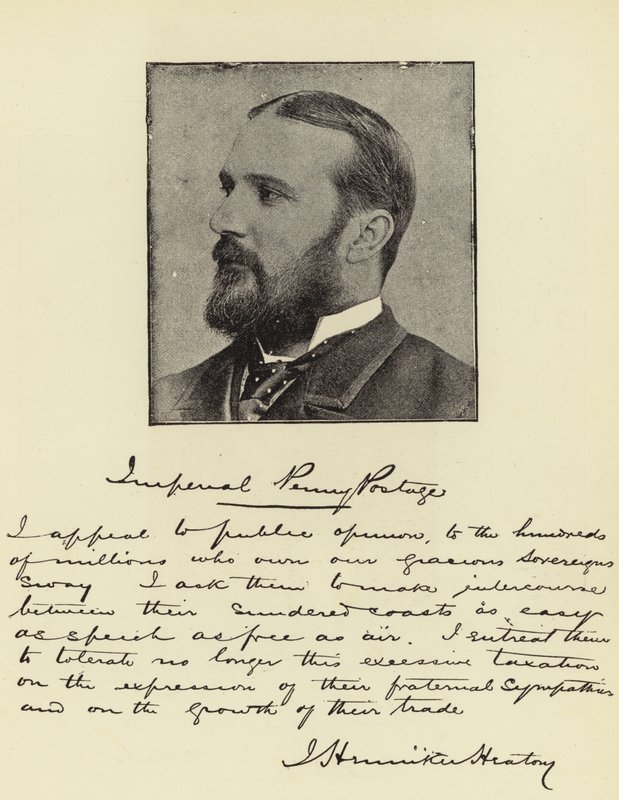 De Heer J Henniker Heaton, MP, Penny-Postmeester-Generaal van het Rijk door English Photographer
