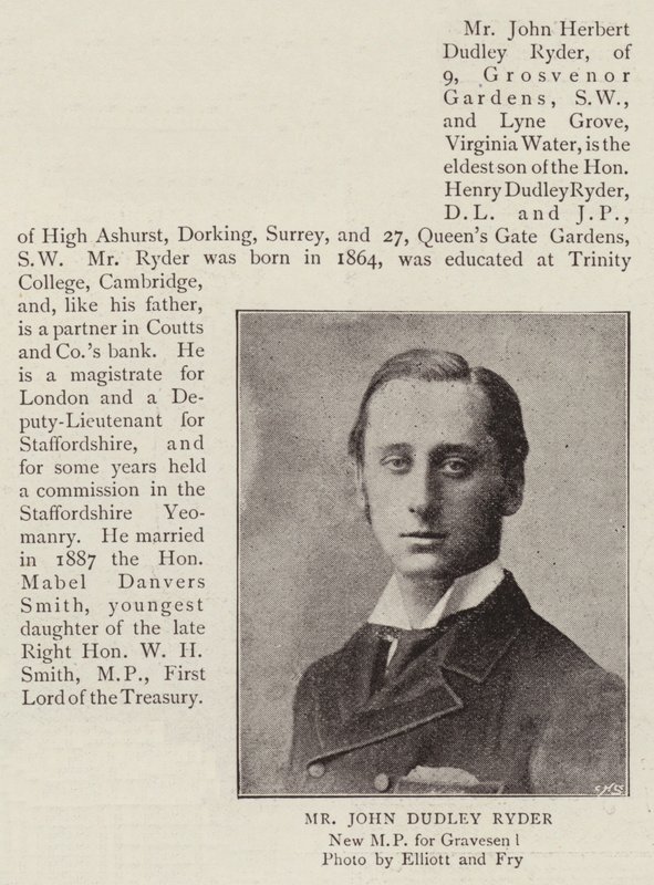 Mr John Dudley Ryder door English Photographer