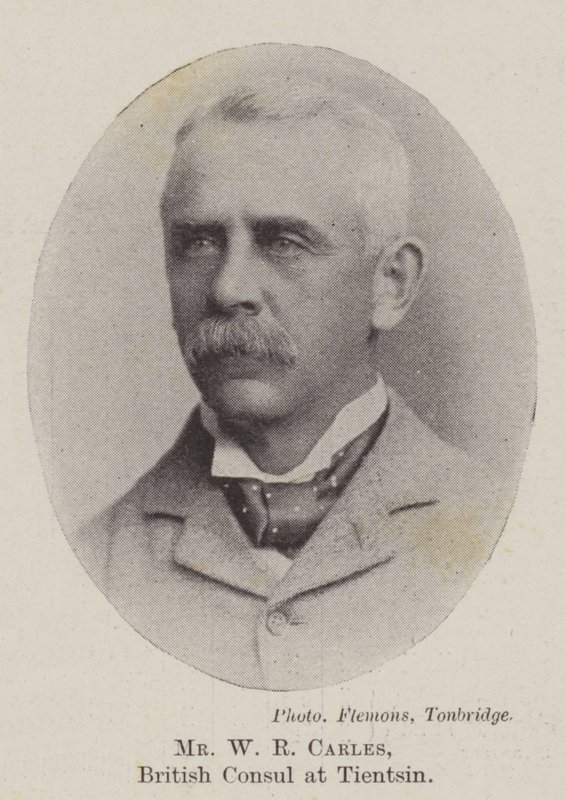Mr W R Carles, Britse consul in Tientsin door English Photographer
