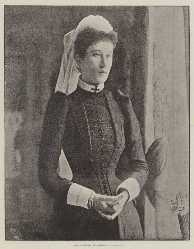 Mevrouw Grimwood, de Heldin van Manipur door English Photographer