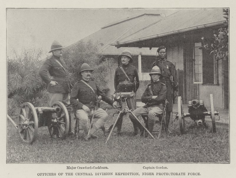 Officieren van de Central Division Expedition, Niger Protectorate Force door English Photographer