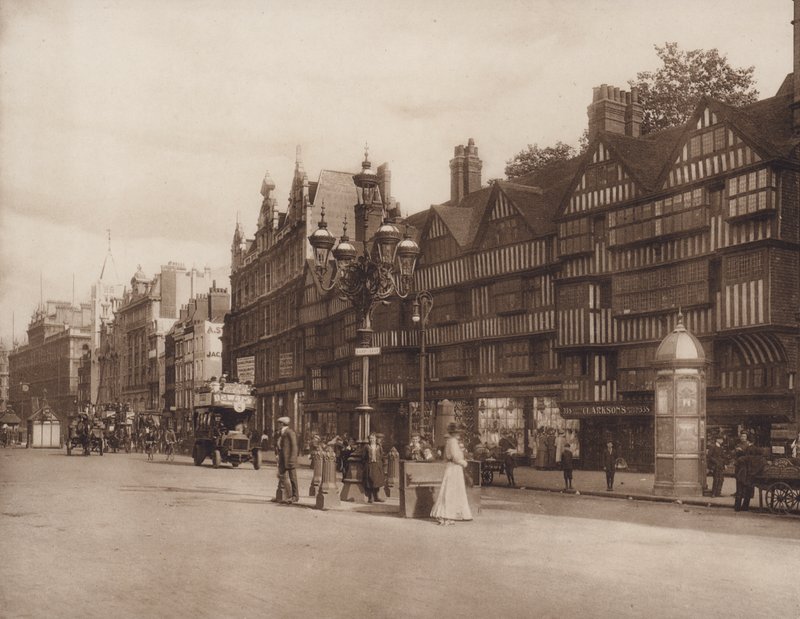 Oude huizen, Holborn, Londen door English Photographer