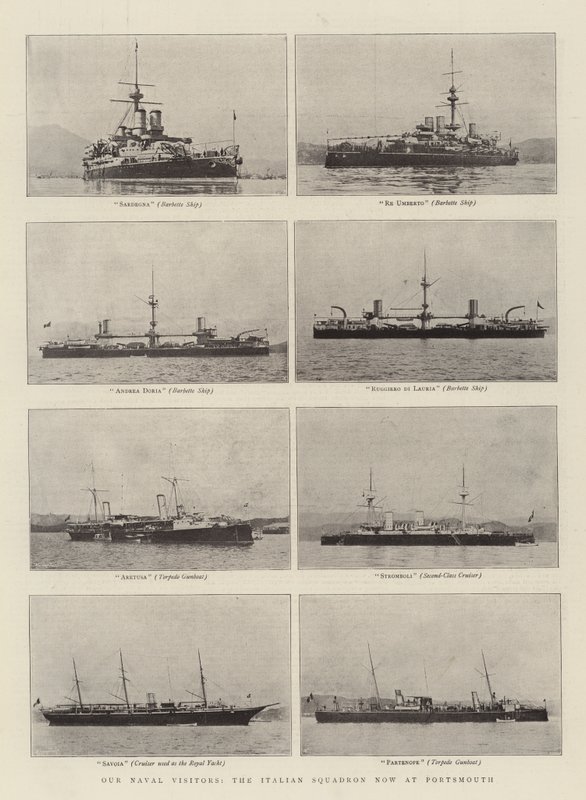 Onze Marinebezoekers, het Italiaanse Eskader nu in Portsmouth door English Photographer