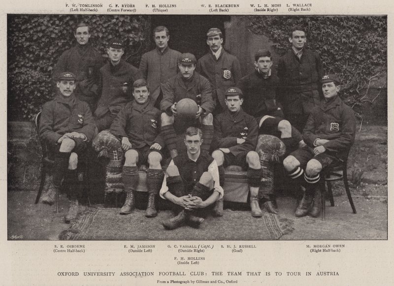 Oxford University Association Football Club, het team dat naar Oostenrijk gaat touren door English Photographer
