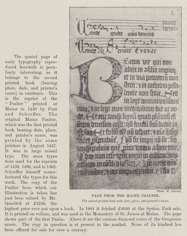 Pagina uit de Mainz Psalter door English Photographer