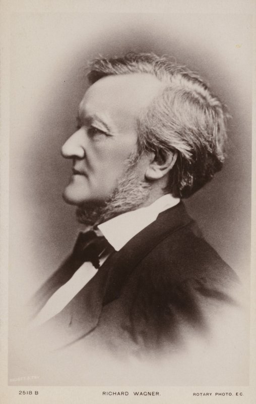 Portret van Richard Wagner door English Photographer