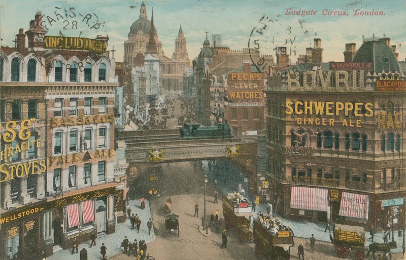 Ludgate Circus, Londen door English Photographer