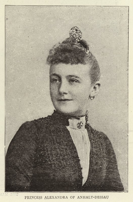 Prinses Alexandra van Anhalt-Dessau door English Photographer